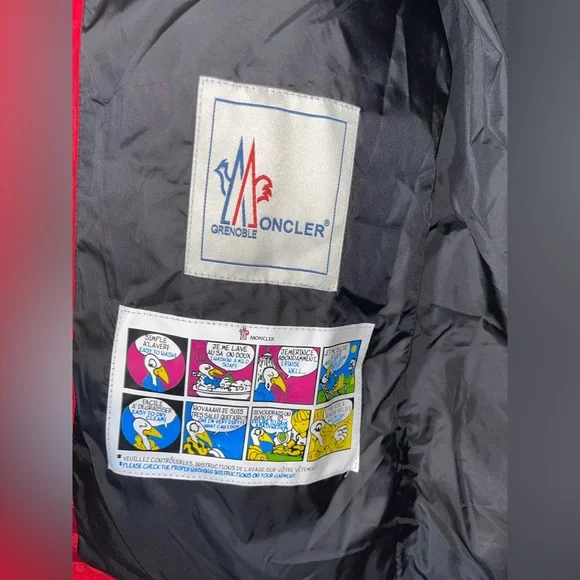 Moncler Pure Goose Down hooded puffer Children's jacket coat size 10 Red - Picture 4 of 9